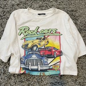 SHEIN graphic cropped tee